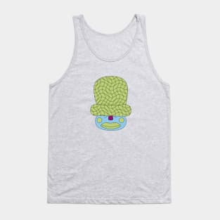 Green Big Hat Granny Tank Top